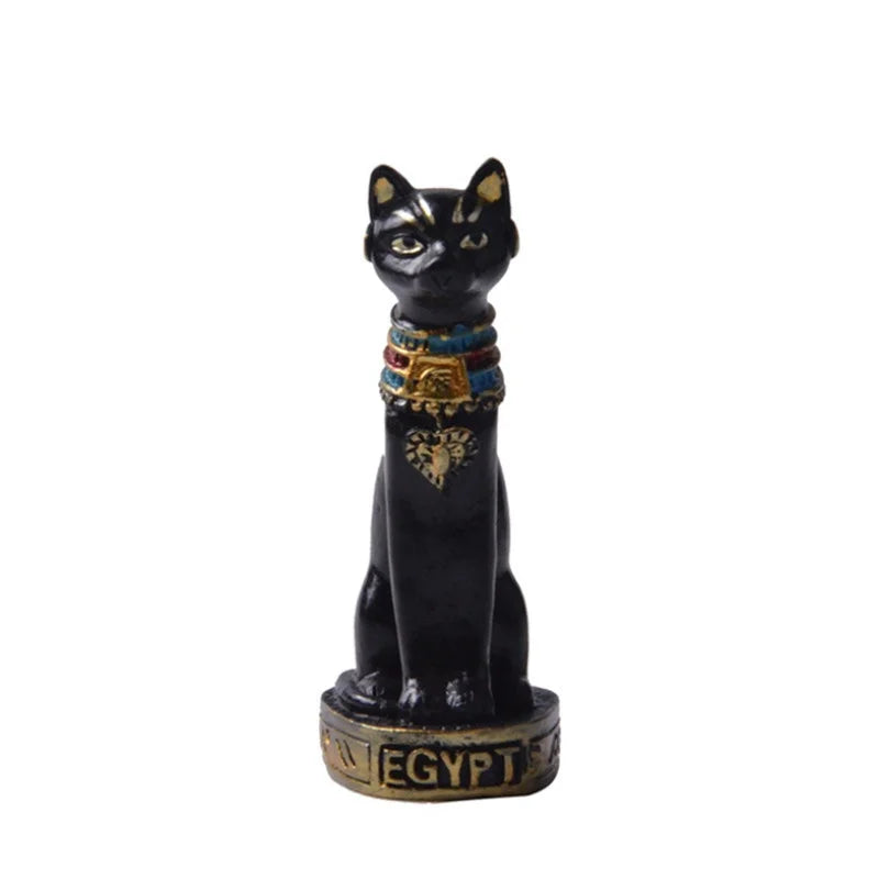 Cat Statue Ornament Egyptian  Figurine  Decoration Vintage  Goddess  Home Garden
