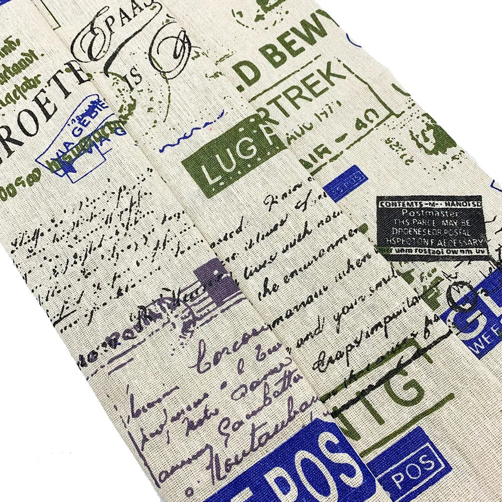 Newspaper Printed Fabric Quilting Cloth Cotton Linen For DIY Sewing Tablecloth Cushion Placemat Storage Bag Handicraft Materials Lootquake LLC