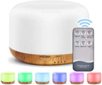 Aroma Diffuser, 300ml Aromatherapy Oil Diffuser with 7-Color Light, Timer-Adjustable Fog Mode Setting 300ML humidifier Lootquake LLC