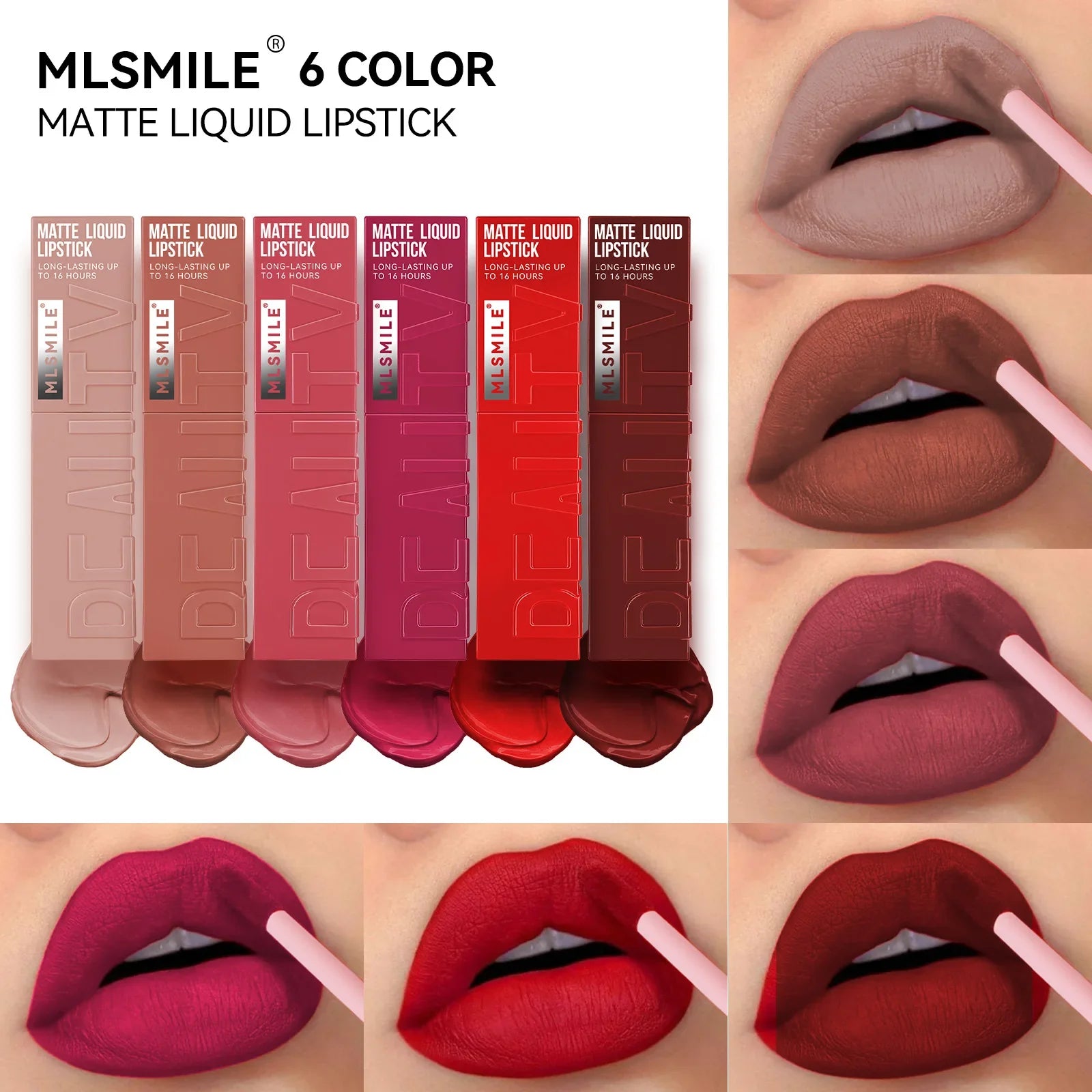 Matte Ink Liquid Lipstick Long Lasting Velvet Nude Lip Gloss Non-stick Cup Waterproof Lips Tint Waterproof Make Up Lootquake LLC