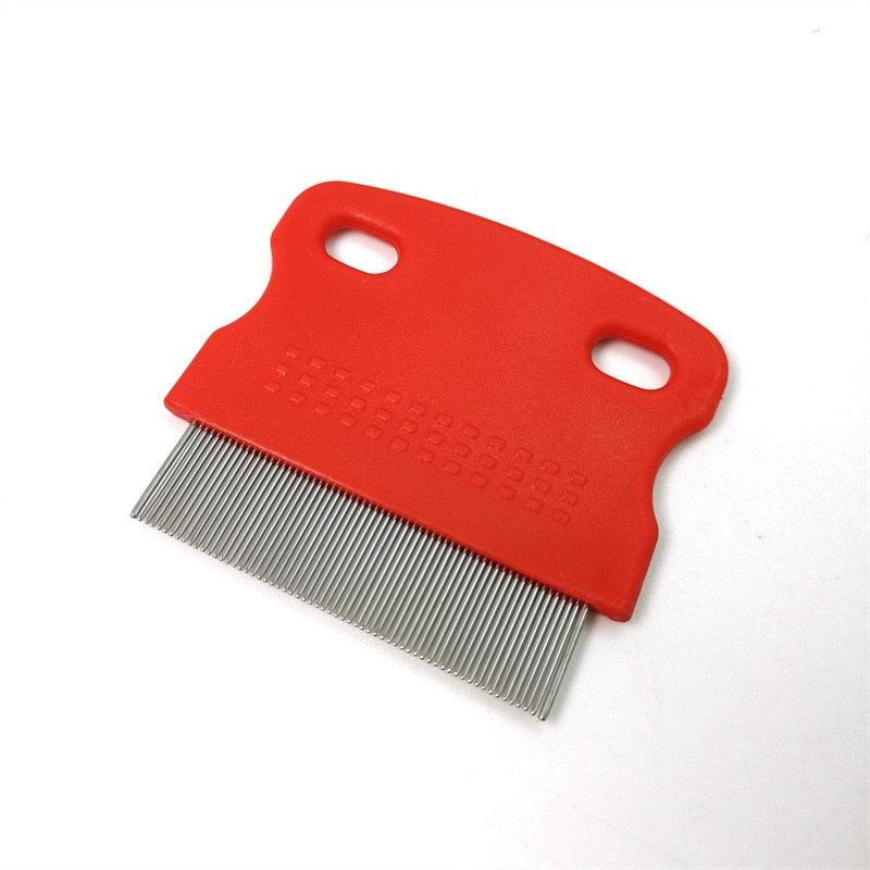 Dog Comb Remove Flea Hair Brush Hair Comb Puppy Cat Comb Dog Brush Multifunction Pet Grooming Dog Brush  Comb Pet Cat Puppy Dog Lice Comb Remover Stainless Steel Fine Teeth Pet Lice Flea Comb Stevvex
