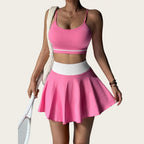 Women’s 2-Piece Sports Bra & Skirt Set