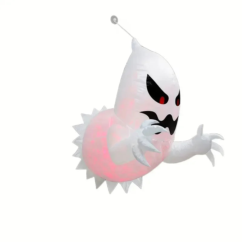 Spooky Halloween Inflatable White Ghost Outdoor Decoration Light Up Scary Decor for Garden Party Indoor Yard unique Party Lootquake LLC