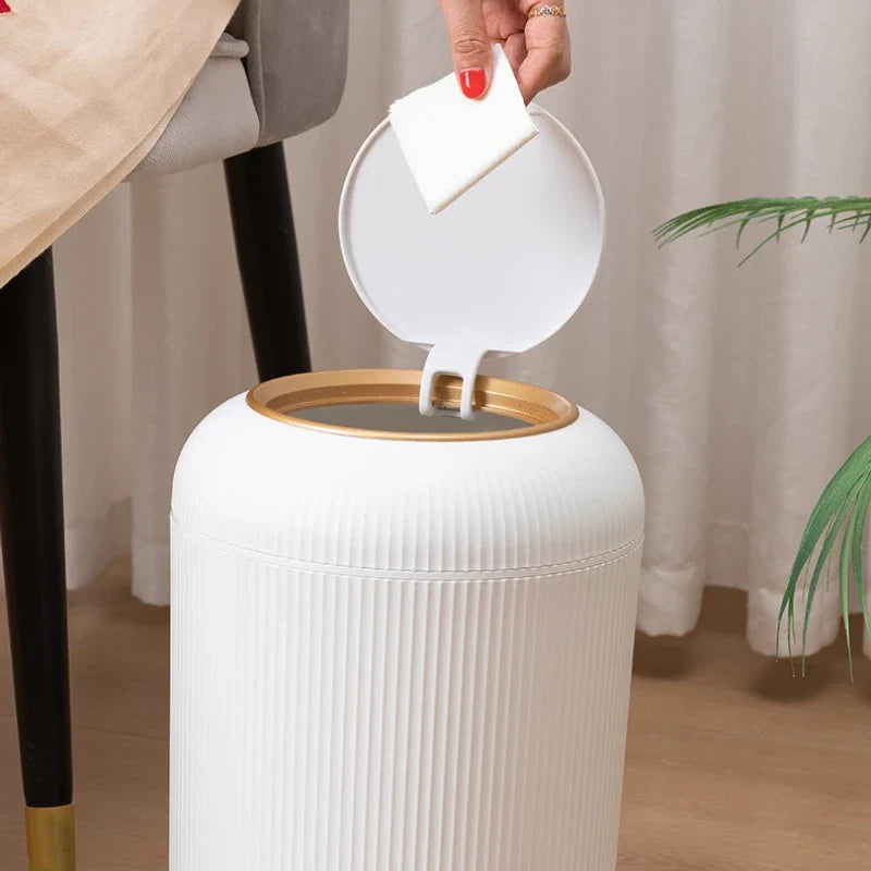 Intelligent Sensing Trash Bin Luxury Household Cleaning Tools Food Waste High Appearance Wastebasket Automatic Garbage Cans Lootquake LLC