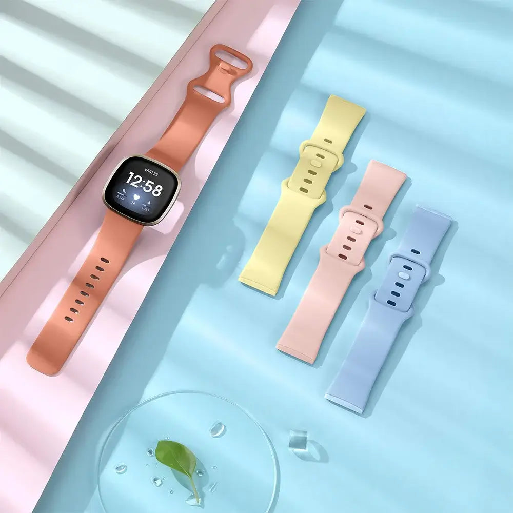 Fitbit Versa & Sense Silicone Band - Durable Stylish Straps - SJB-DIAMOND ELITES