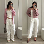 ChicEase High Waist Wide Leg Joggers THRIXINE
