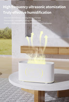 Map Humidifier Colorful Gradient Flame Aroma Diffuser Home Hotel Desktop USB Air Humidification Lootquake LLC