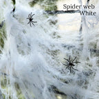 Halloween Decorations Artificial Spider Web Stretchy Cobweb Scary Party Halloween Decoration for Bar Haunted House Scene Props Lootquake LLC