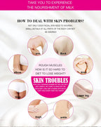 Collagen Milk Bleaching Face Body Cream Skin Body Moisturizing Breast  Brightening Moisturizing Lotion for Light Skin
