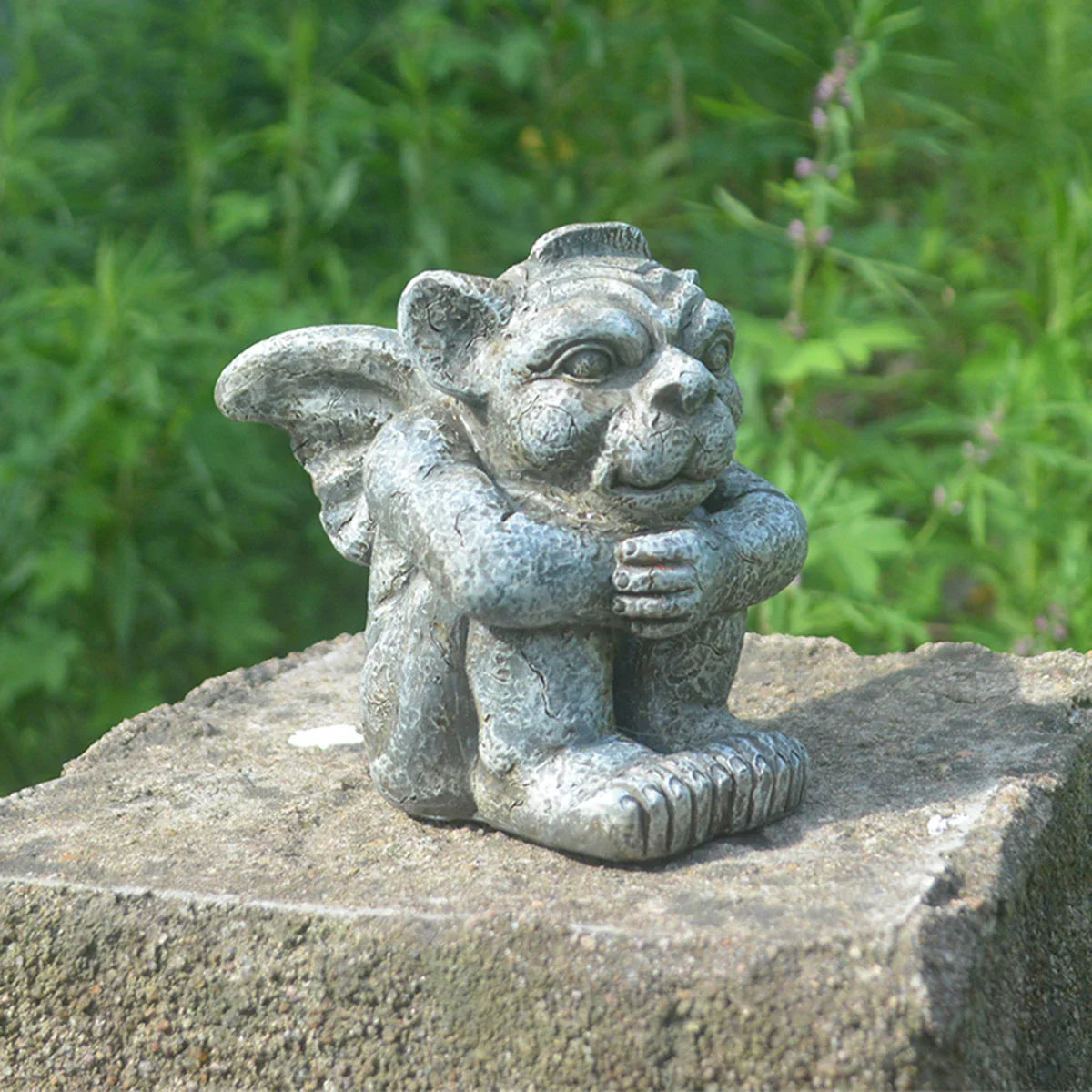 Gargoyle Gothic Decor Statue, Gargoyle Garden Guardian Sculpture, Medieval Gargoyle Mantel Office Bedroom Garden Decoration Lootquake LLC
