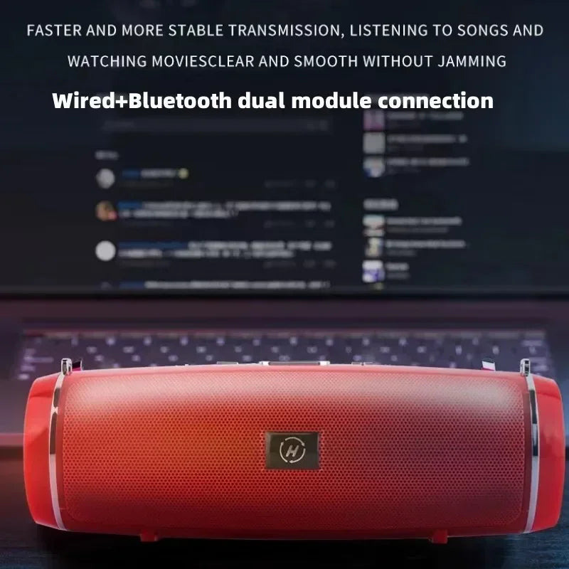Portable Wireless Bluetooth Speaker 200W High Power Subwoofer Outdoor Waterproof Soundbox with FM Radio USB TF card Boom Box Lootquake LLC