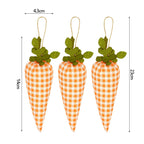 3/1pcs Nov Woven Easter Carrots Ornaments Hanging Pendant for Easter Home Decorations Supplies 2023 Kids Easter Favors Gifts Toy Lootquake LLC