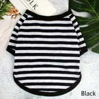 Stripe Spring Dog T-shirt Soft Small Medium Dog Puppy Clothing Shirt Vest Printed Pet Dog Puppy Vest T-shirt Dog Cloth