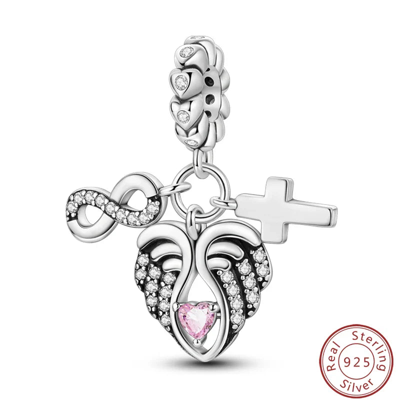 S925 Sterling Silver Princess Golf Hamster Camera Travel Three Piece Set Charms Beads 3mm DIY Fine Jewelry Making Lootquake LLC