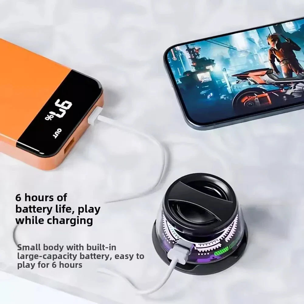 Mini Portable Bluetooth Speaker G200 RGB Color Light Magnetic Speaker BT5.3 Small Sound Box Phone Holder Wireless Loudspeaker Lootquake LLC