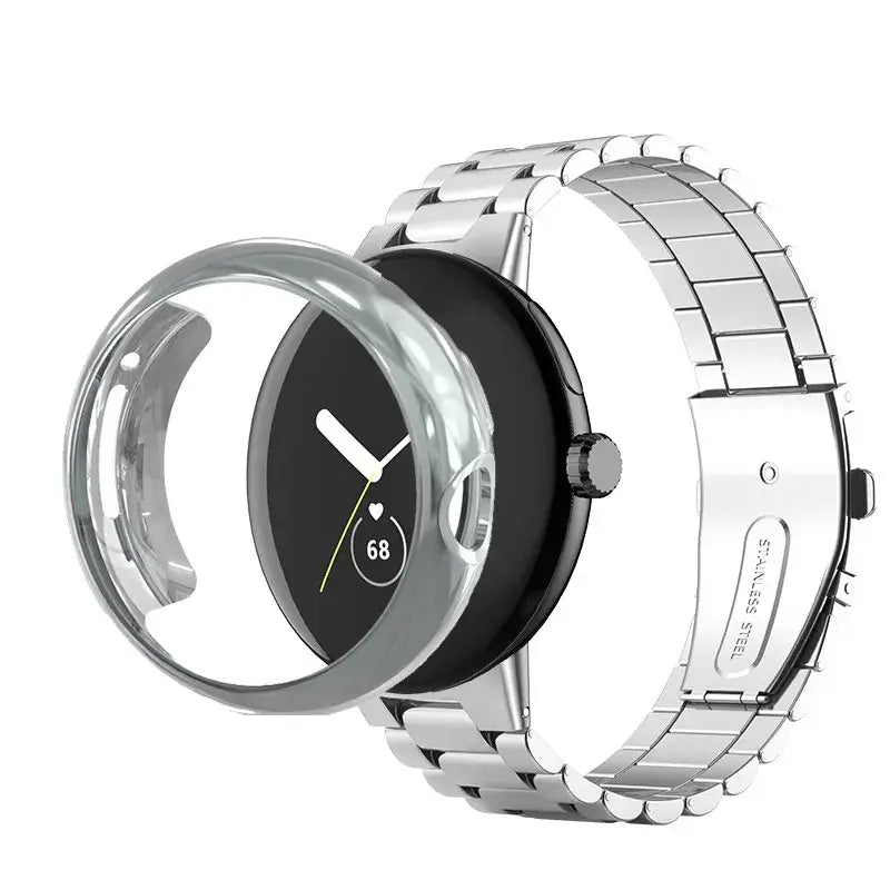 Google Pixel Stainless Steel Band and Case - Premium Design BandsCo Straps