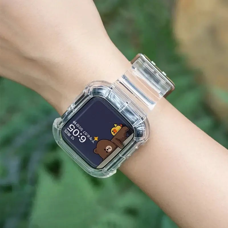 Apple Watch Clear Silicone Band - Durable Comfortable Strap - SJB-DIAMOND ELITES