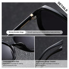 BARCUR Women’s Gradient Butterfly Frame Polarized Fashionable Sunglasses – Trendy Elegant Large PC Elliptical Design with UV400 Protection for Summer Travel Beach Shopping & Summer Style – White Gift Box Included Stevvex