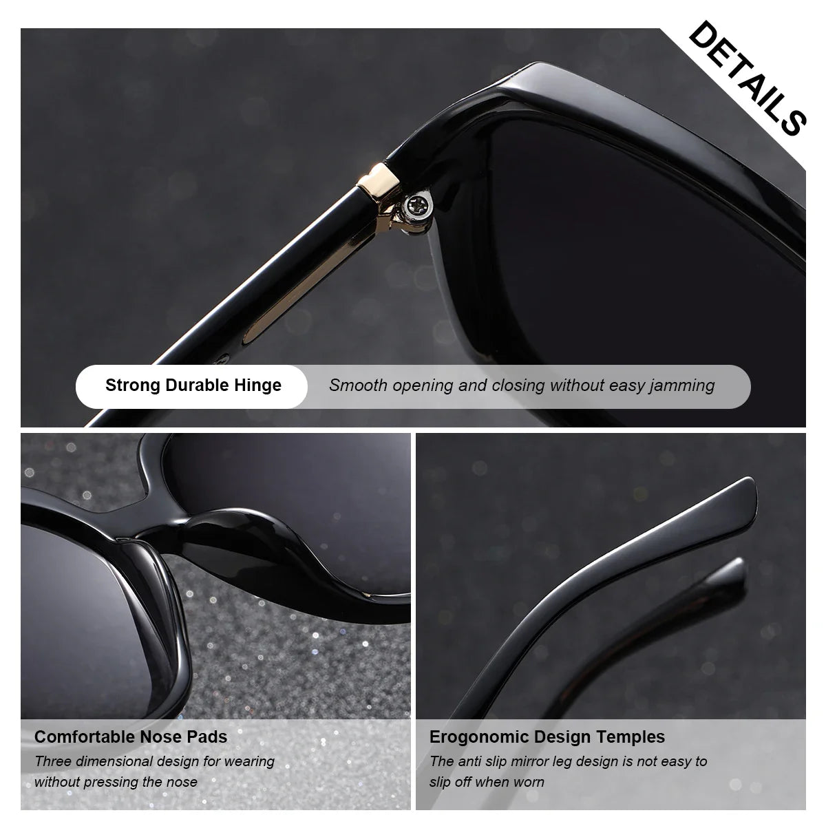 BARCUR Women’s Gradient Butterfly Frame Polarized Fashionable Sunglasses – Trendy Elegant Large PC Elliptical Design with UV400 Protection for Summer Travel Beach Shopping & Summer Style – White Gift Box Included Stevvex