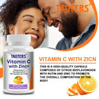 Vitamin C + Zinc Capsules - Joint Support, Immune Support, Antioxidant,Dietary Supplements Lootquake LLC