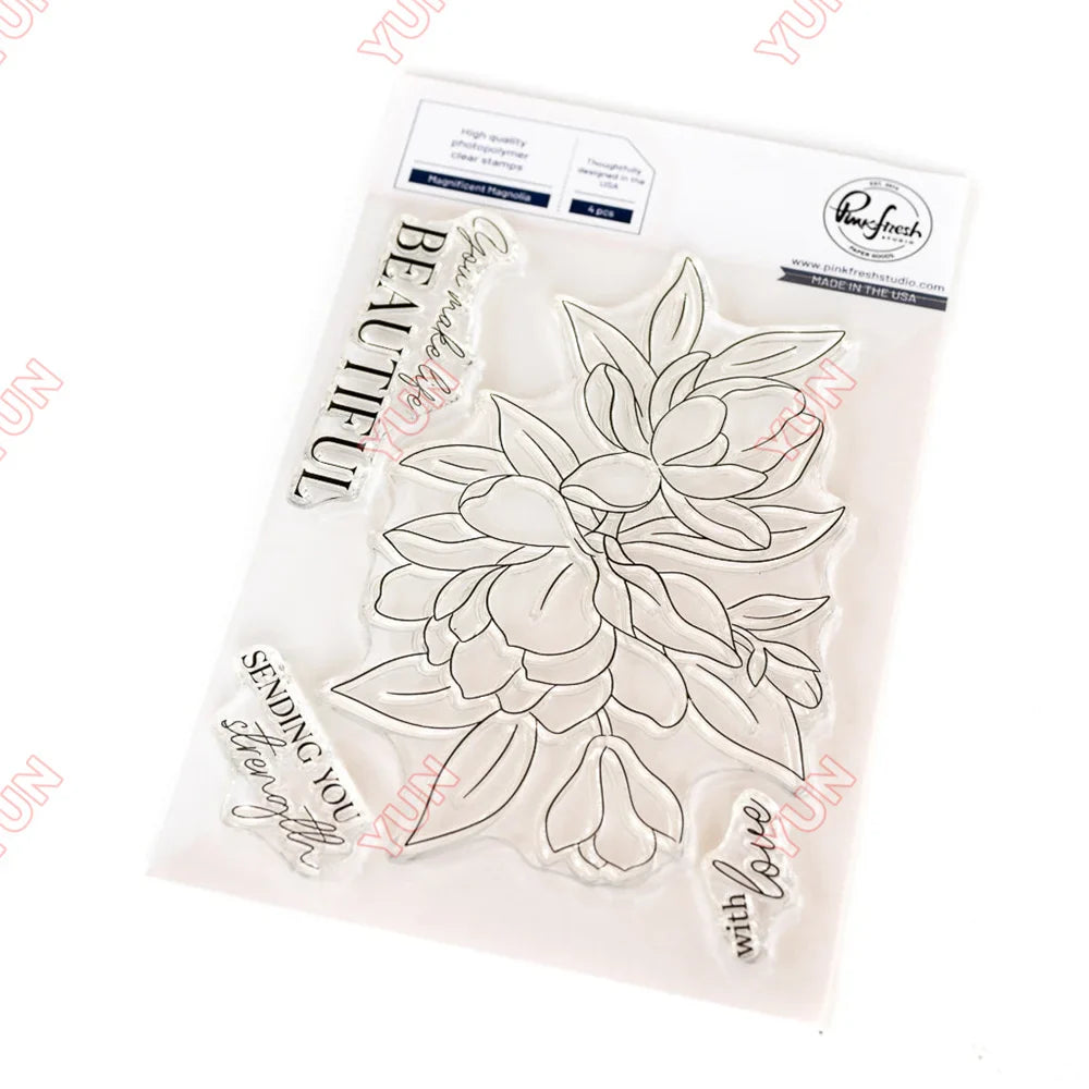 February 2025 New pink Floral Field Metal Cutting Dies Stamp Stencil Hot Foil Set DIY fresh Scrapbook Card Handmade Embossing Lootquake LLC
