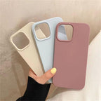 Unique Solid Color Soft Silicone Phone Cases For iPhone 13 12 11 14 Pro Max X XR XS Case For iPhone 12 13 Pro 7 8 SE Cover Silicone Phone Cover Ultra Slim Shockproof Protective Case for iPhone 14 Stevvex