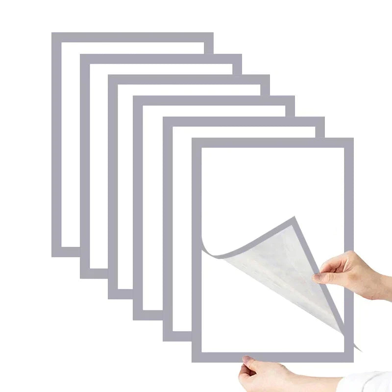 A4/A5/A6 Black Magnetic Photo Frame Publicity Column Advertising Column Self Adhesive Soft Poster Frame Certificate Folder Lootquake LLC
