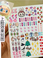 17cm Labubu V1v2 Custom Gorgeous And Exquisite Eye Stickers Eyelash Stickers Vinyl Dolls Makeup Diy Tools Accessories Lootquake LLC