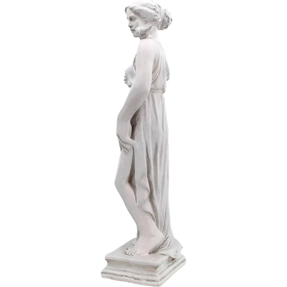 Outdoor Garden Statue, Nymph Sculpture Goddess of Greek Mythology Roman Style Outdoor Patio Yard Lawn Porch Decor, Ivory Lootquake LLC