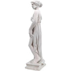 Outdoor Garden Statue, Nymph Sculpture Goddess of Greek Mythology Roman Style Outdoor Patio Yard Lawn Porch Decor, Ivory Lootquake LLC