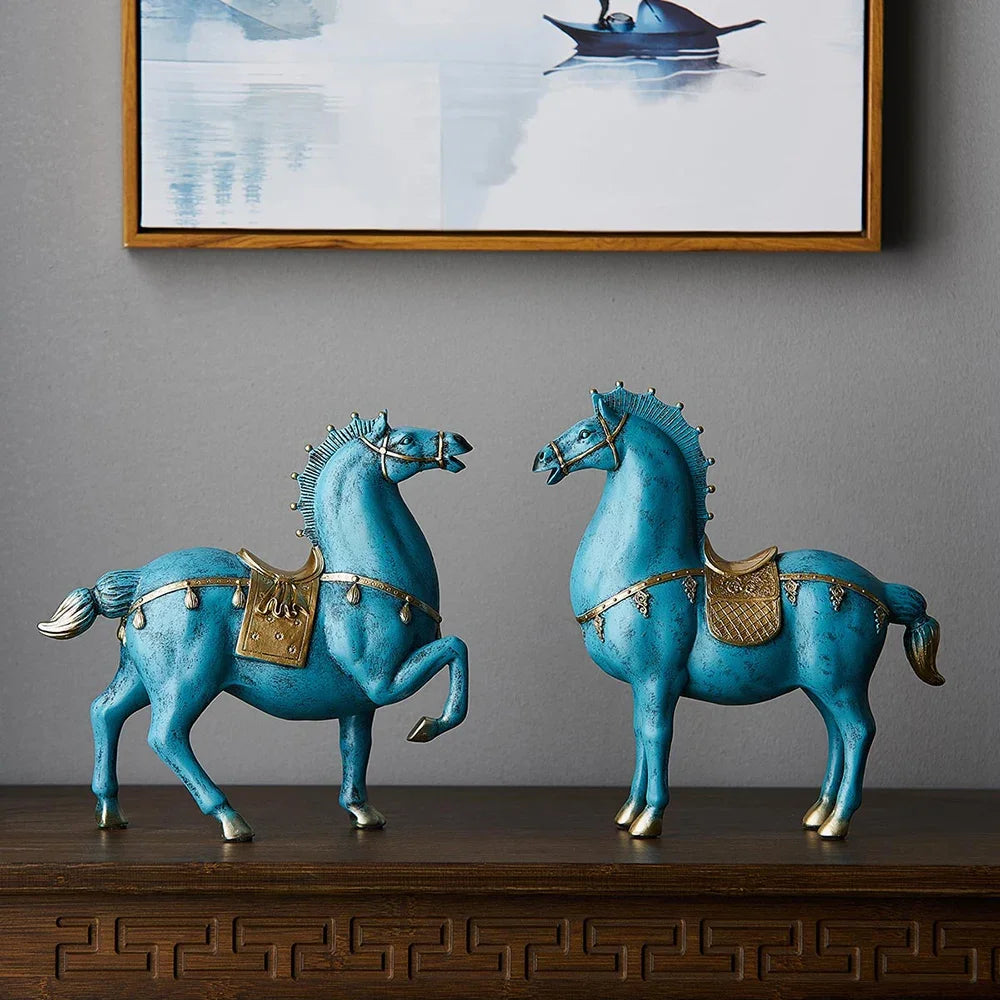 Horse Sculpture Home Decoration Accessories Office Decor Housewarming Gifts Living Room Decor Statues for Decoration Lootquake LLC