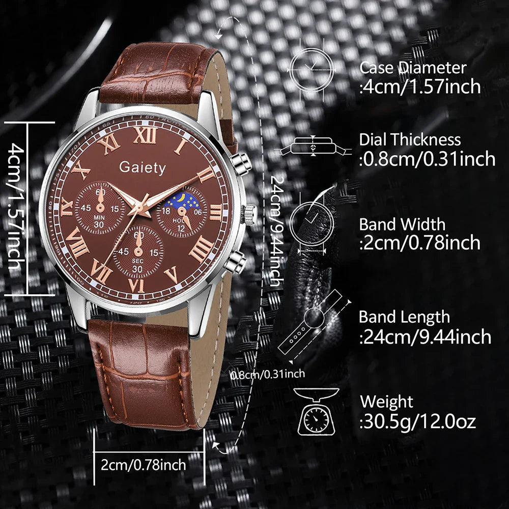 1pc Classic Roman Numeral Womens Watch - Stylish Solid Color Quartz Timepiece with Durable PU Leather Band - Elegant & Comfortab Lootquake LLC