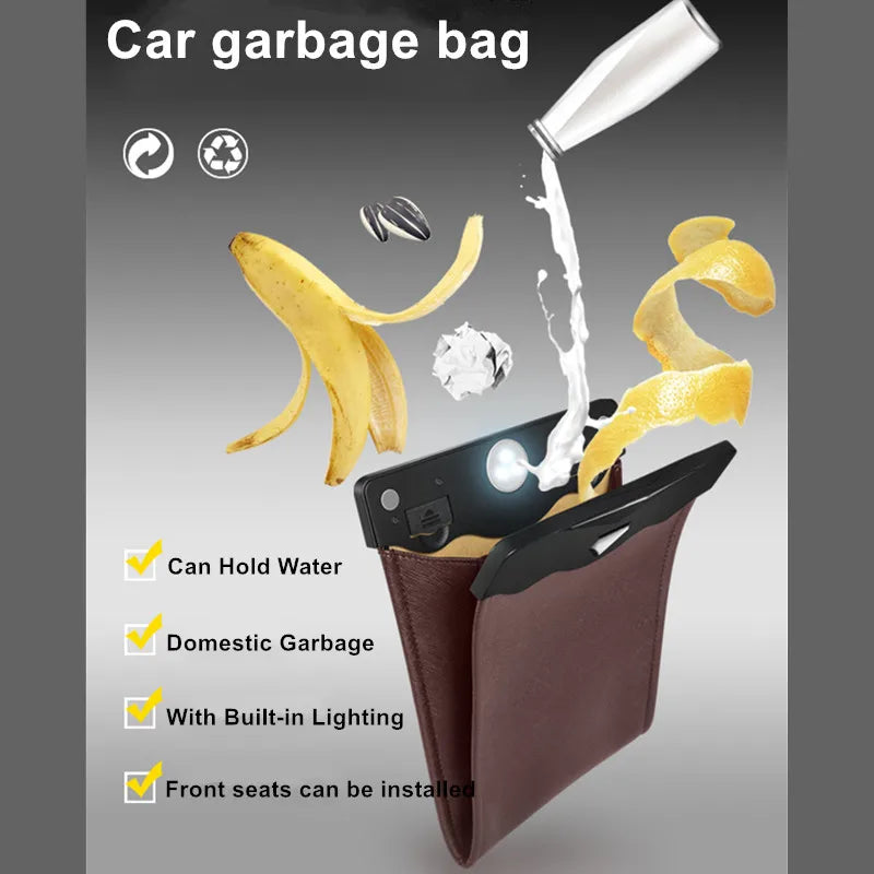 Car Garbage Bag Car Garbage Bin Creative And Fashionable Multifunctional Car Mounted Garbage Bin Car Interior Garbage Bin