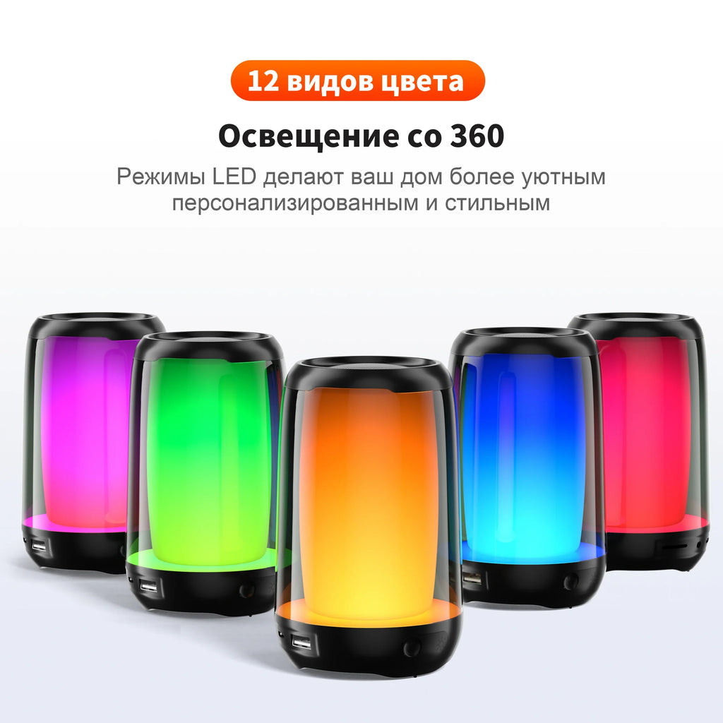 QERE Bluetooth Speaker with Hi-Res 5W Audio,Wireless HiFi Portable Speaker IPX5 Waterproof,Outdoor Multiple connection modes, Lootquake LLC