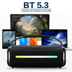 Outdoor Portable Bluetooth 53 Wireless Speaker IPX6 Waterproof High Power Audio RGB Lantern Subwoofer Lootquake LLC