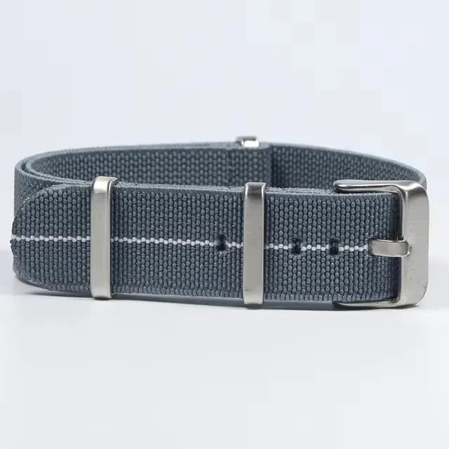 Polar Watch Band Nylon Elastic Strap Unisex Military Style Blue Red