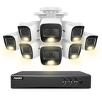 ANNK H.265+ 5MP Lite Ultra HD 8CH DVR CCTV Security System 8PCS Outdoor 5MP EXIR Night Vision Camera  Video Surveillance Kit