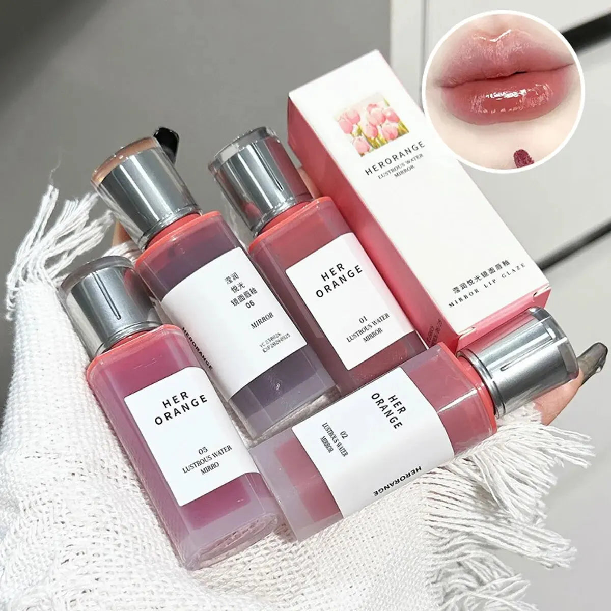 HERORANGEYingrun YueguangLip Gloss Non-stick Cup Lipstick Long-lasting Waterproof Lipstick Matte Lip Glaze Affordable Lipstick Lootquake LLC