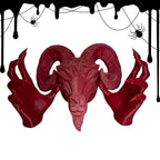 Devils Goat Baphomet Statue Resin Baphomet Head and Hands Statue Gothic Satanic Goat Ornament Religious Sculpture Ornament Lootquake LLC