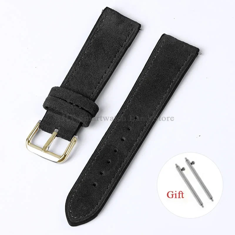 Motorola Moto Vintage Suede Leather Quick Release Watch Band Strap