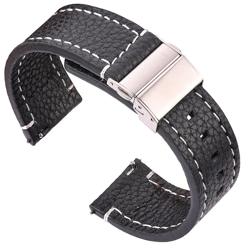Amazfit Leather Watch Bands Genuine Cowhide Replacement Strap for Smartwatch