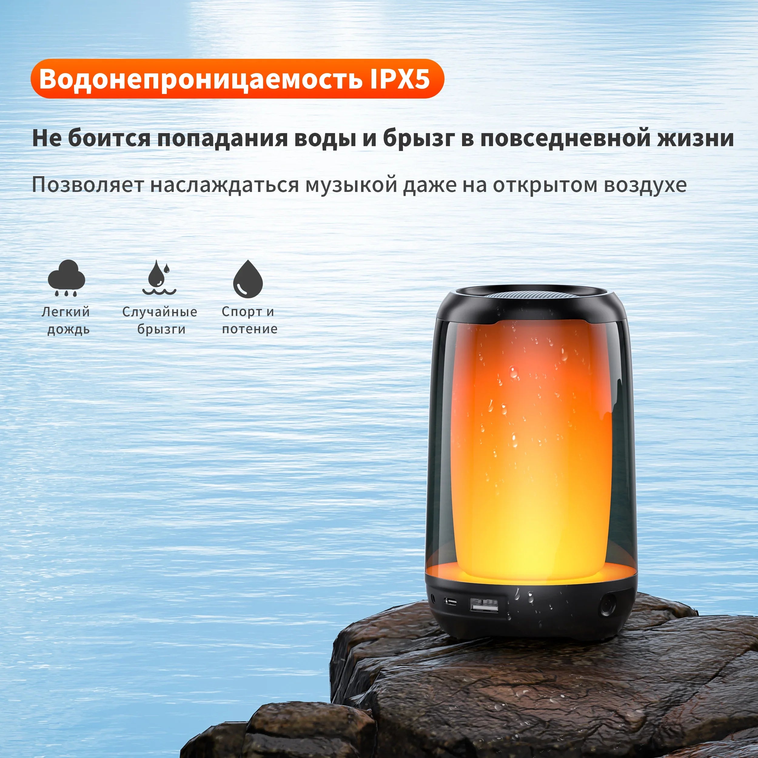 QERE Bluetooth Speaker with Hi-Res 5W Audio,Wireless HiFi Portable Speaker IPX5 Waterproof,Outdoor Multiple connection modes, Lootquake LLC