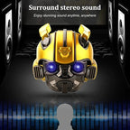 Original Transformers Bluetooth Speakers Bumblebee Head Bluetooth Speakerdual Speakersled Light Heavy Basssuitable,Tf, Fm Radio Lootquake LLC