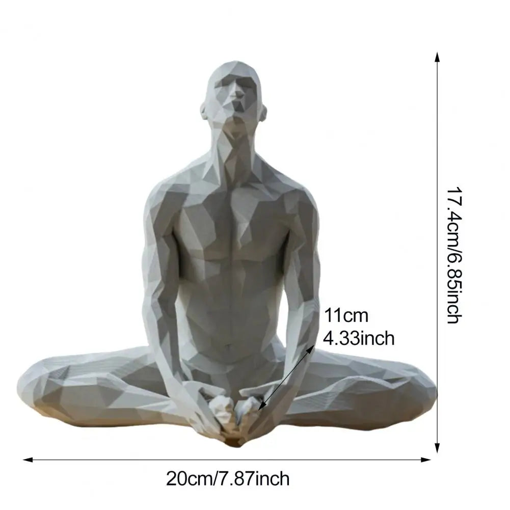 Yoga Man Meditating Abstract Statues Sculptures Yoga Figurine Nordic Living Room Home Decor Decoration Desk Ornaments Decor  ﻿