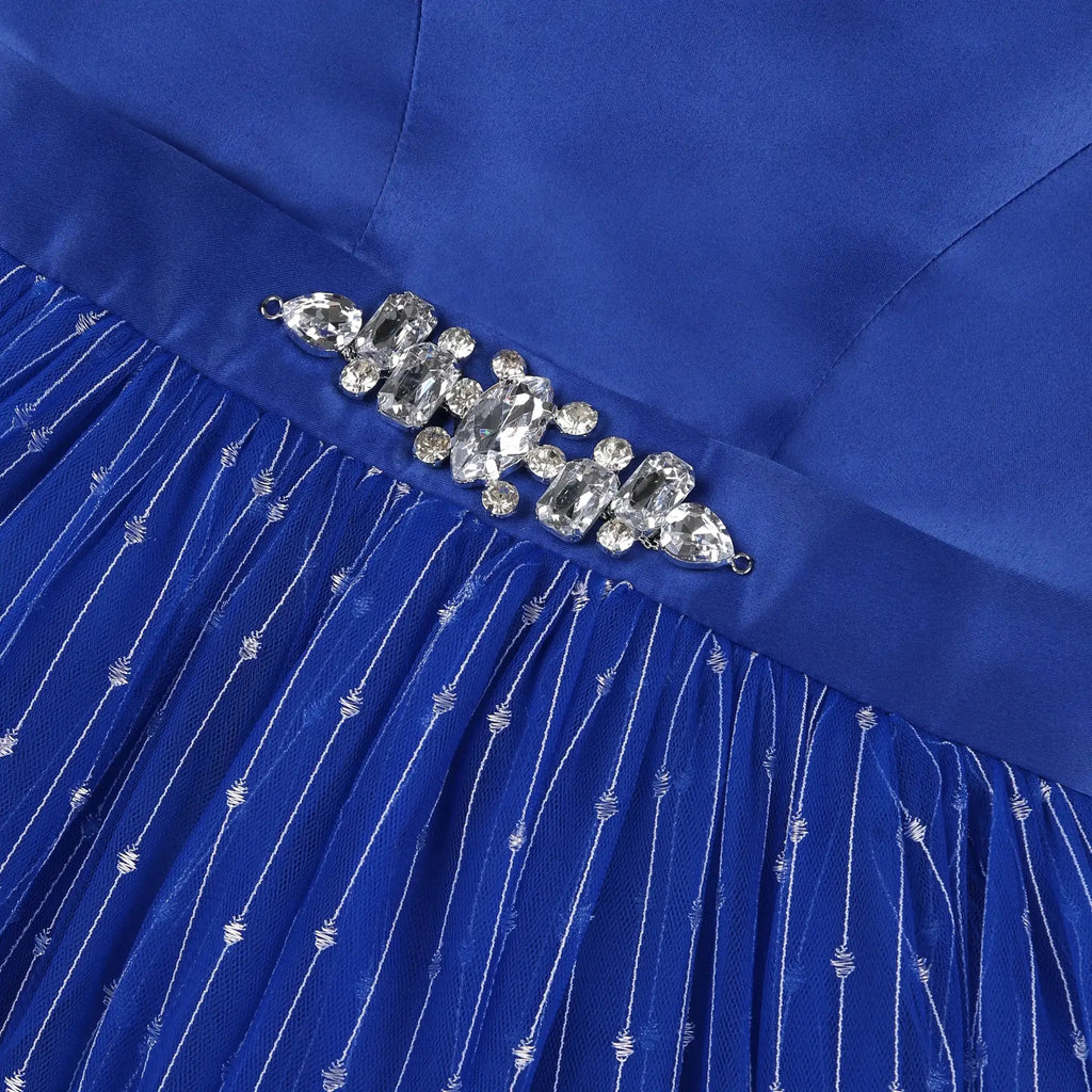 New Princess dress Large children's long dress Girl piano performance dress Festival party dress