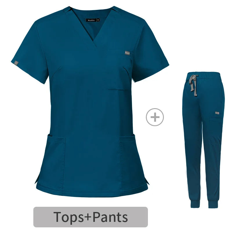 Multicolor Medical Surgery Scrub Set