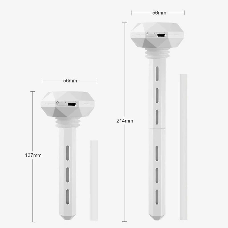 LED Lamp Air Humidifier USB Essential Oil Diffuser Car Purifier Aroma Anion Mist Maker with Romantic Light Portable Humidifier Lootquake LLC