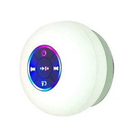 Mini Bluetooth Speaker w/ LED Lights & Super Suction |   IPX4 Waterproof for Bathroom/Outdoor |   Portable Wall Adsorbable Sound Lootquake LLC