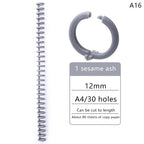 5pcs Loose-leaf Binding Ring Spring Spiral Rings Plastic Binder Strip 30 Holes For A4 Paper Notebook Stationery Office Supplies Lootquake LLC