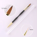 New Dual-ended Nail Brush Acrylic Nail Art Brushes Professional UV Gel Nail Polish Liner Flower Painting Drawing Manicure Tools Lootquake LLC